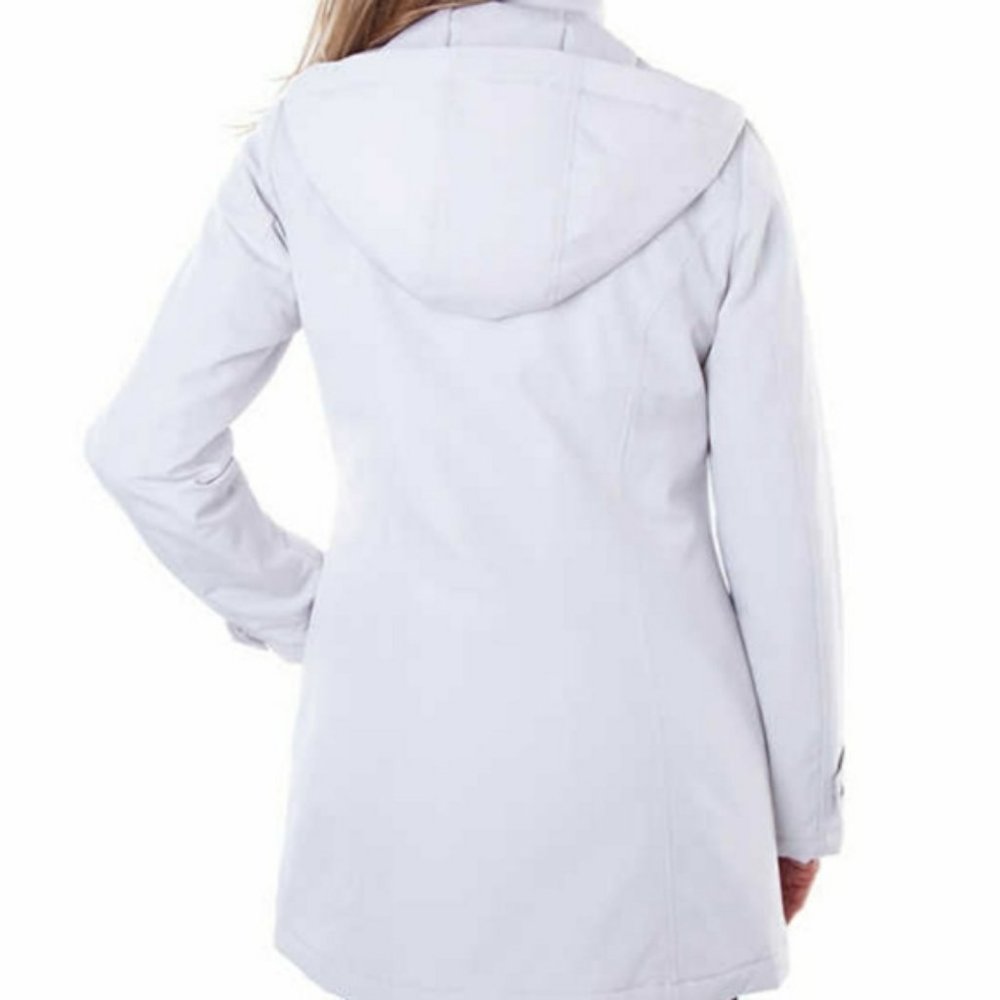 HFX Womens All Weather Hooded Coat--Cement - Picture 3 of 12